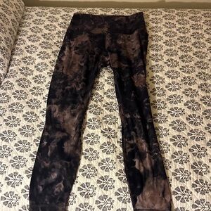 lululemon athletica Brown and Black Leggings